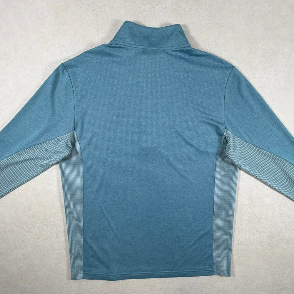 Levelwear Mens Medium Pullover Blue Quarter Zip Golf Performance Ocean Reef Club